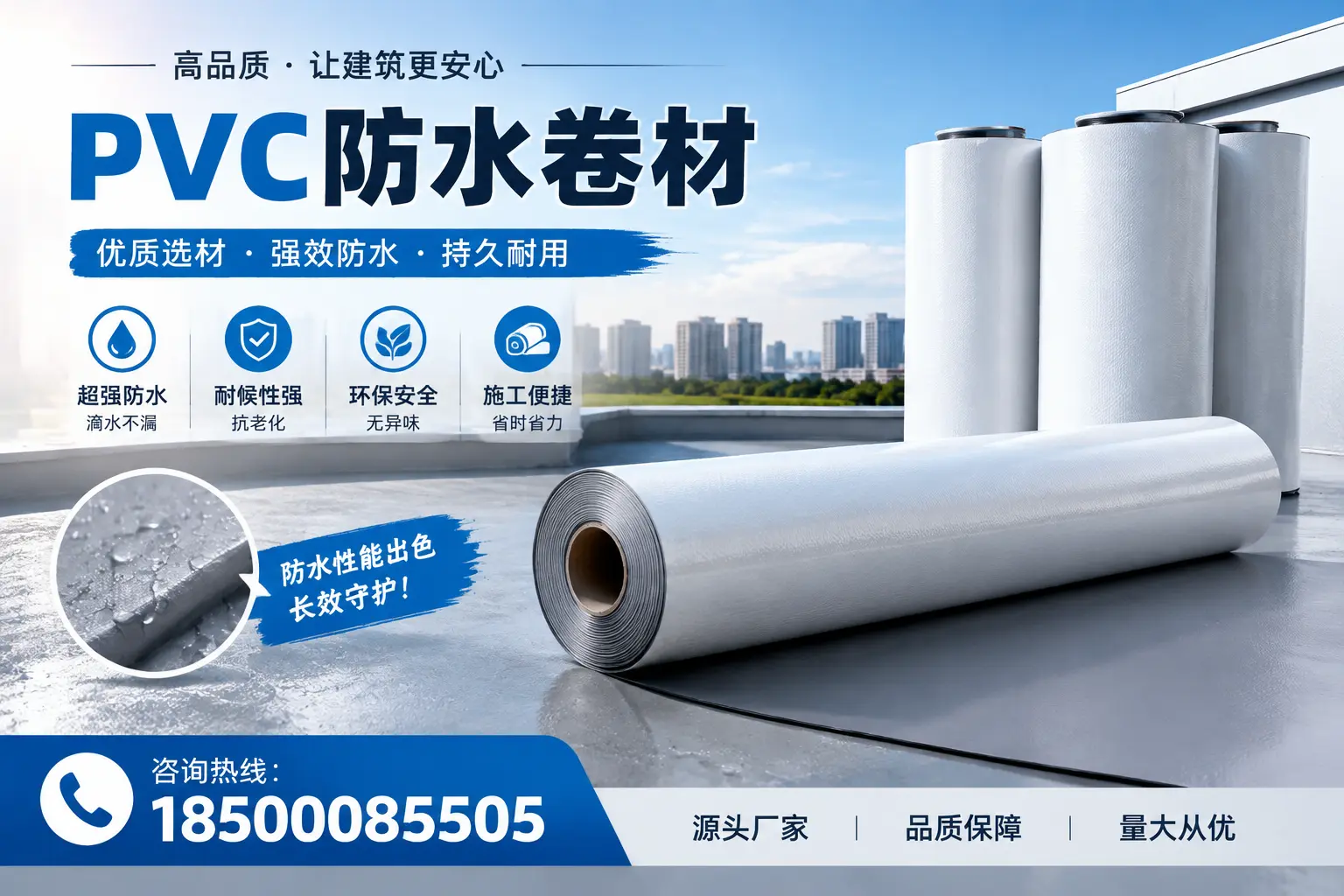 PVC防水卷材施工过程详解，确保在保定顺利完成项目